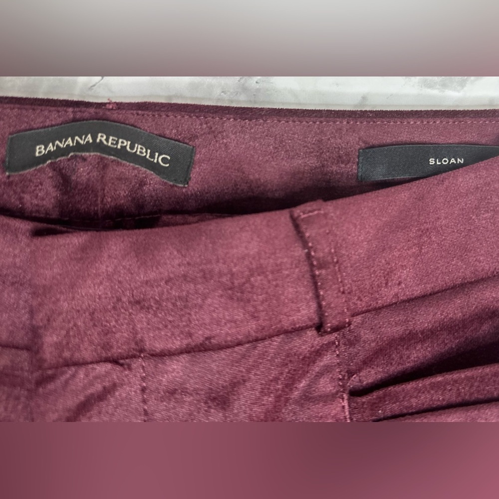 Burgundy Banana Republic Sloan Velvet size 6 - Picture 7 of 9
